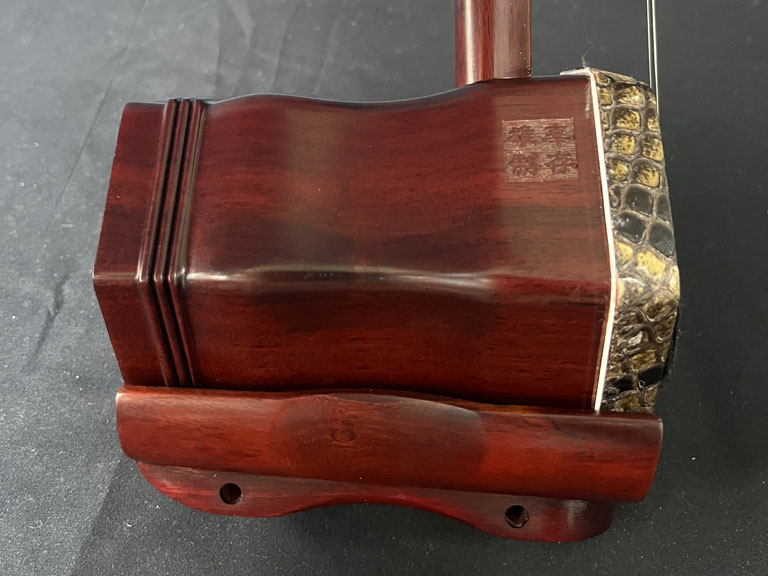 龙韵牌非洲紫檀龙头二胡-编号：己亥10B21_双层底托二胡_龙韵二胡