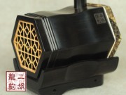 【已售】专业黑檀二胡纯木琴头1977