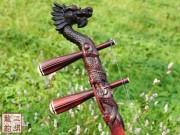 【已售】藏品紫檀龙头二泉二胡-天山雪脉-2701