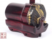 【已售】高级紫檀小高胡-鲤跃龙门-3179