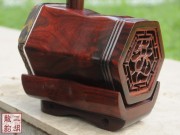 【已售】珍品印度小叶紫檀整筒二胡4485-三宝佛
