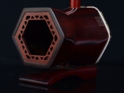 【已售】龙韵异型底托紫檀二胡9465 天山风情