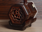 【已售】龙韵自然皮整筒老红木二胡 编号:12048 一枝花