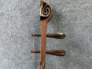 龙韵二胡 家具旧料老红木二胡工艺头（夏荷）-编号：癸卯12C03