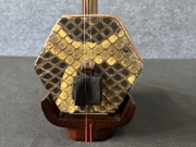 龙韵二胡 家具旧料老红木二胡工艺头（夏荷）-编号：癸卯12C03